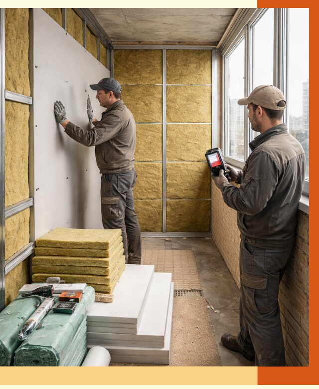 Утепление балкона в Кемерово от 4683 руб. под ключ | ТепломастерКмр